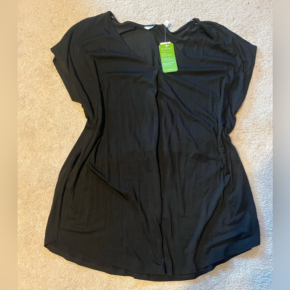 Reitmans Black Flowy Tunic Top